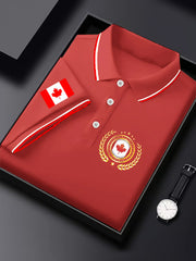 Men's Happy Canada Day Canadian Maple Leaf  Print Casual Top