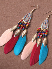 Native American feather earrings