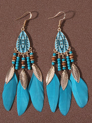Native American feather earrings