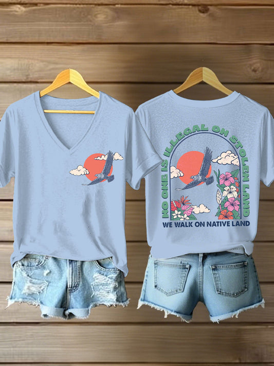 Women's you are not forgotten V-neck t-shirts