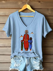 Women's you are not forgotten V-neck tops