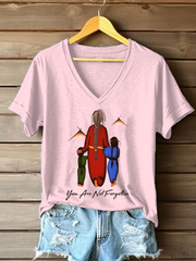 Women's you are not forgotten V-neck tops