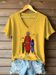 Women's you are not forgotten V-neck tops