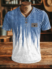Men's western style T-shirt