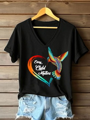 Women's Every Child Matters Printed Casual T-Shirt