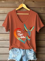 Women's Every Child Matters Printed Casual T-Shirt