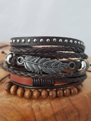 Unisex Native American Feather Bracelets