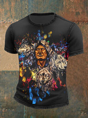 Men's Native American Wolf T-shirt