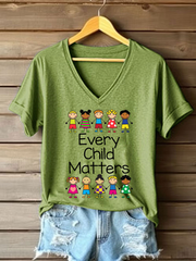 Women's Every Child Matters Printed Casual T-Shirt