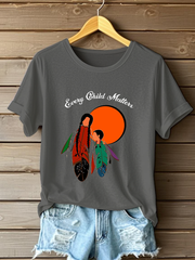 Women's Every Child Matters Printed Casual T-Shirt