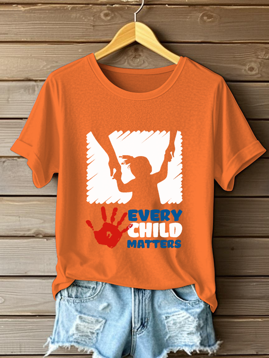 Women's Every Child Matters Printed Casual T-Shirt