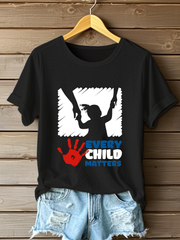 Women's Every Child Matters Printed Casual T-Shirt