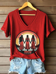 Women's MMIW Print V-Neck T-Shirt