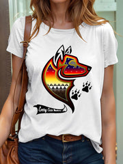 Women's Every child matters Aboriginal Wolf T-shirts
