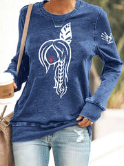 Women's MMIW Printed Casual Sweatshirt