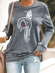 Women's MMIW Printed Casual Sweatshirt