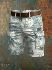 Men's western style cargo shorts