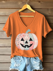 Women's Pumpkin Art Print T-Shirt