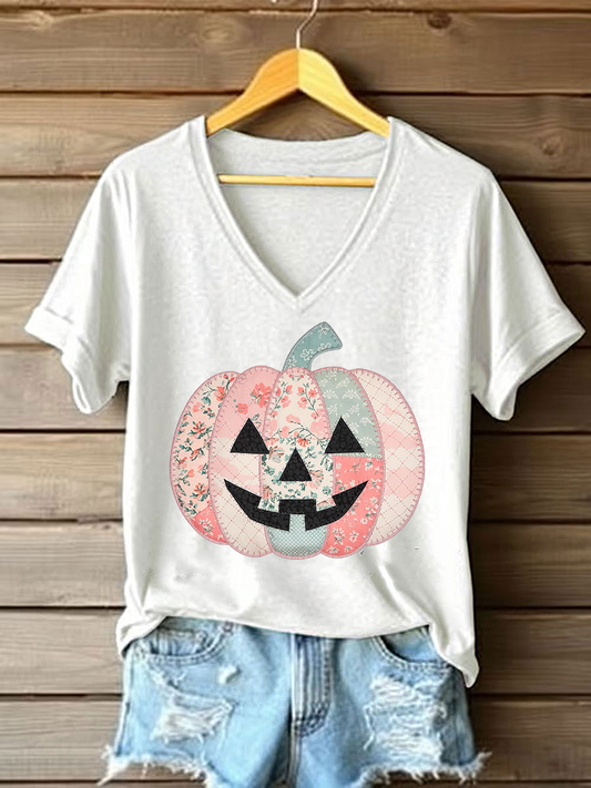 Women's Pumpkin Art Print T-Shirt