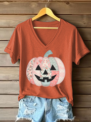 Women's Pumpkin Art Print T-Shirt