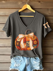 Women's Pumpkin Art Print T-Shirt