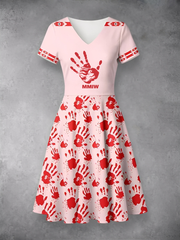 Women's MMIW Printed Casual Dress
