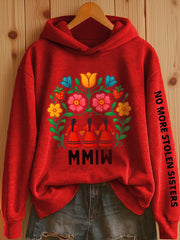 Women's MMIW Floral Print Hoodie