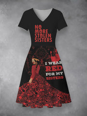 Women's MMIW Printed Casual Dress