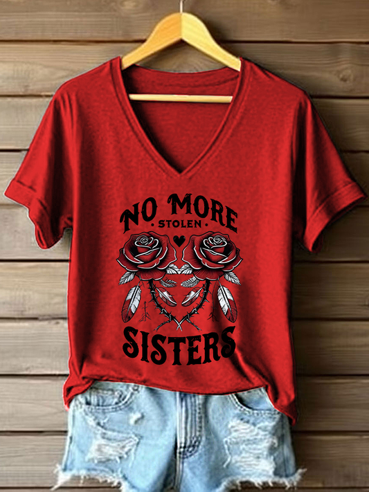 Women's MMIW Printed Casual T-shirt
