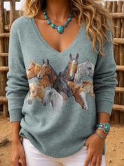Women's Western Style Art Printed Tops