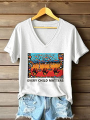 Women's Every Child Matters Printed Casual T-shirt
