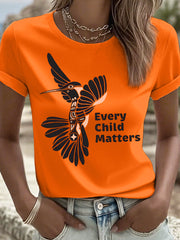 Women's Every Child Matters Hummingbird Print T-Shirt