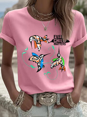 Women's Every Child Matters Printed Casual T-shirt