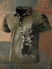 Men's Casual Western Style Contrast Color Shirt