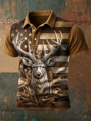 Men's Casual Western Style Contrast Color Shirt