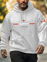 Men's Canada Print Casual Hoodie