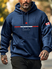 Men's Canada Print Casual Hoodie