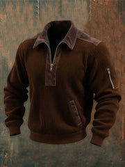 Men's Retro Western Printed Casual Long Sleeve Sweatshirt / Hoodie