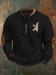Men's West Printed Casual Sweatshirt