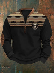 Men's West Printed Casual Sweatshirt