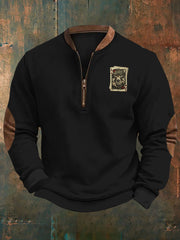 Men's West Printed Casual Sweatshirt