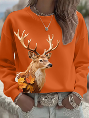 Women's autumn animals Regular Sweatshirt