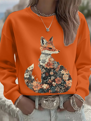 Women's autumn animals Regular Sweatshirt