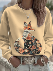 Women's autumn animals Regular Sweatshirt