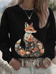 Women's autumn animals Regular Sweatshirt
