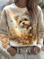 Women's autumn animals Regular Sweatshirt