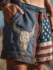 Men's Vintage Western Texas Shorts