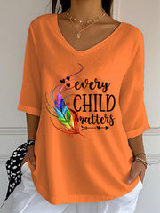 Women's Every child matters V-neck tops