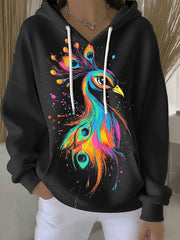 Women's Indigenous Art Print Hoodie