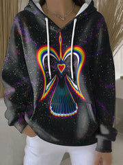 Women's Indigenous Art Print Hoodie